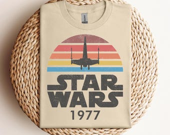 Vintage Disney Star Wars 1977 Shirt, Retro Star Wars Sweatshirt, Comfort Colors Tee, Funny Magic Kingdom, Disney Family Trip