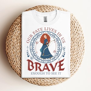 Retro Disney Princess Merida T-shirt, Disney Brave Enough To See It Shirts, Disneyworld Shirt, Disneyland Family Trip Shirt, Birthday Gift