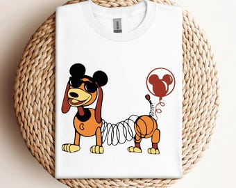 Slinky Dog Shirt, Toy Story Shirt, Disney Characters Shirt, Mickey Ears Slinky Dog Shirt, Slinky Dog Lover Gift, Dog Lover Family Shirt