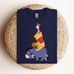 Maglietta retrò Disney Winnie The Pooh, Maglietta The Pooh and Friends, Poo Tigger Piglet Eeyore, Maglietta abbinata per la famiglia Disneyland WDW, Magic Kingdom
