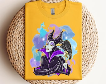 Disney Sleeping Beauty Villains Maleficent Portrait Shirt, Maleficent Ursula Evil Queen Shirt, Sleeping Beauty Villains Retro Shirt