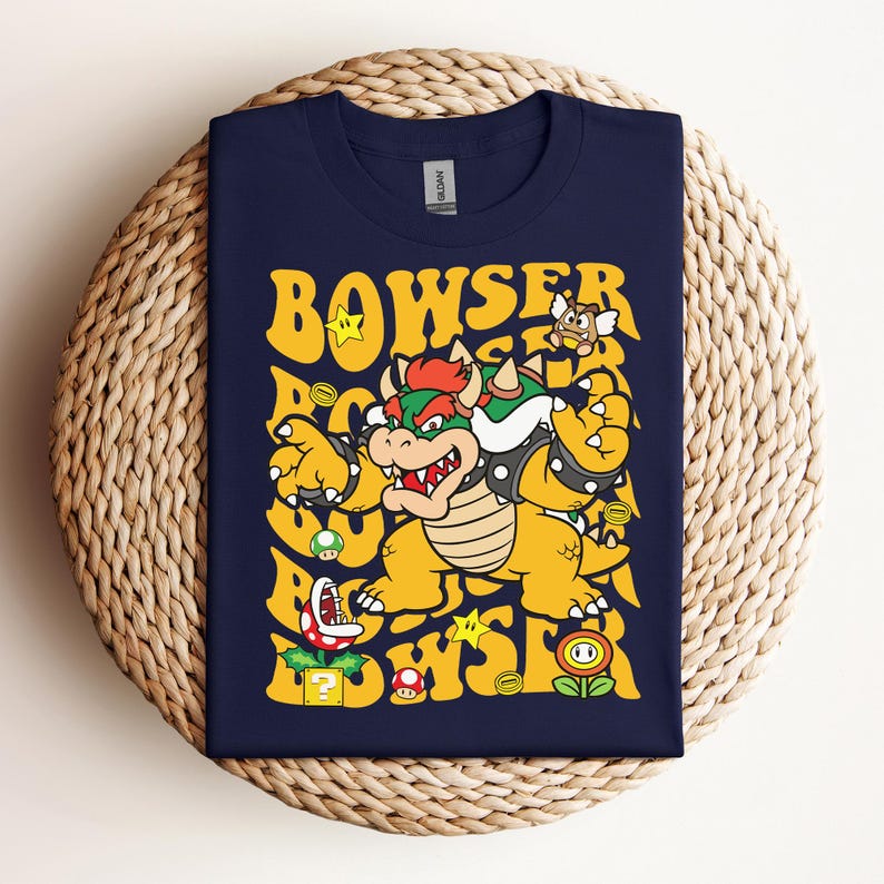 Super Mario Bowser-tröja, Bowser Boss-tröja, Mario och Bowser-tröja, Bowser Bros, Super Mario-tröja, Super Mario-present, barnfödelsedag bild 5
