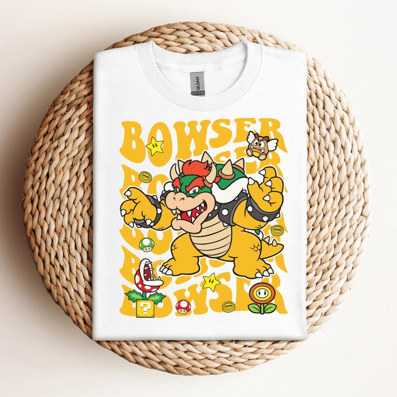 Super Mario Bowser-tröja, Bowser Boss-tröja, Mario och Bowser-tröja, Bowser Bros, Super Mario-tröja, Super Mario-present, barnfödelsedag bild 2