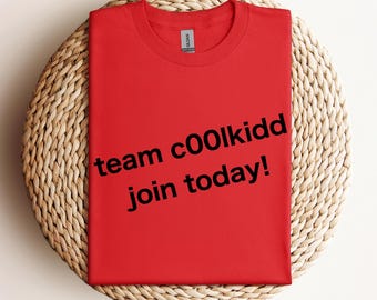 Team c00lkidd Join Today, Roblox, Hacker, Forsaken, Gamer Apparel, Gaming T-Shirt for Gamers, Unisex ADULT Tee