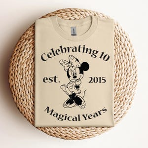 Mickey Minnie Anniversary T-shirt, Disney Celebrating Magical Years Tee, Wifey Husband Tee, Married Since Wedding Anniversary Shirt