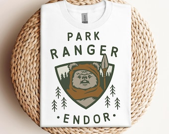 Vintage Disney Star Wars Ewok Endor T-shirt, Park Ranger Endor Shirts, Birthday Gift Tee, Disneyworld Shirt, Disneyland Family Trip Shirt