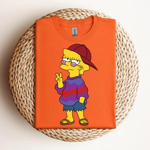 The Simpsons Lisa Simpson Comfort Colors T-Shirt, Cool Lisa Simpson Shirt, Family Matching Shirt, The Simpsons Shirt, The Simpson Family