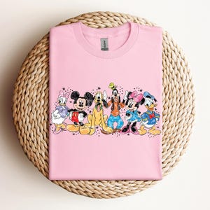 Watercolor Disney Shirt, Mickey and Friends Shirt, Disney Vacation Shirt, Retro Walt Disney Shirt, Disney Family Vacation