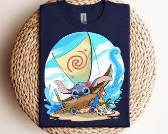 Disney Stitch Shirt, Ohana Means Trip Shirt, Disneyland Vacation Shirt, Disney Hawaii Shirt, Cute Stitch Shirt, Disney Girls Trip Shirt