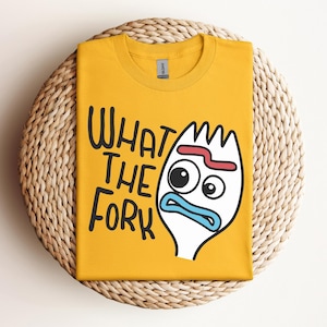 What The Fork Portrait Shirt, Toy Story Forky Shirt, Pixar Toy Story Tee, Toy Story Character T-Shirt, WDW Magic Kingdom Disney Family Trip