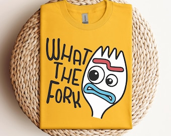 What The Fork Portrait Shirt, Toy Story Forky Shirt, Pixar Toy Story Tee, Toy Story Character T-Shirt, WDW Magic Kingdom Disney Family Trip