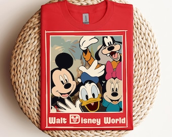Camiseta de Disney World para grupos, camiseta de Disney, camiseta de Disney para mujer, camiseta unisex de Disney para mujer, camiseta con silueta de Mickey