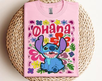 Ohana Shirt, Disney Shirt, Lilo And Stitch Shirt, Ohana Means Family Shirt, Hawai Shirt, Gift For Her, Disneyworld Tee