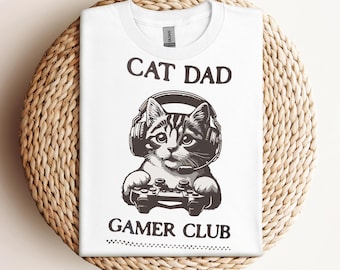 Gamer gifts, Gaming gifts, gifts for him, cat dad, cat dad gifts, gifts for gamer, gamer boyfriend, christmas gifts, cat dad shirt, gifts
