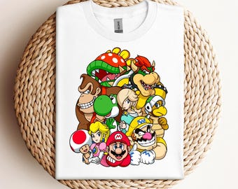 Super Mario Bowser Shirt, Super Mario Shirt, Super Mario Friends Shirt, Super Mario Family, Mario Shirt,Super Mario Birthday Shirt