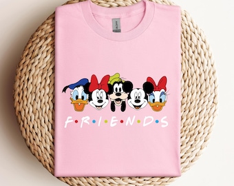 Maglietta Comfort Colors® Mickey And Friends, maglietta Disney Trip, maglietta Mickey And Co, maglietta Disney Friends, maglietta Disneyland