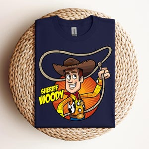 Sheriff Woody T-Shirt, Toy Story Shirt, Disney Woody Shirt, Woody And Bullseye Shirt, Cute Woody Shirt image 1