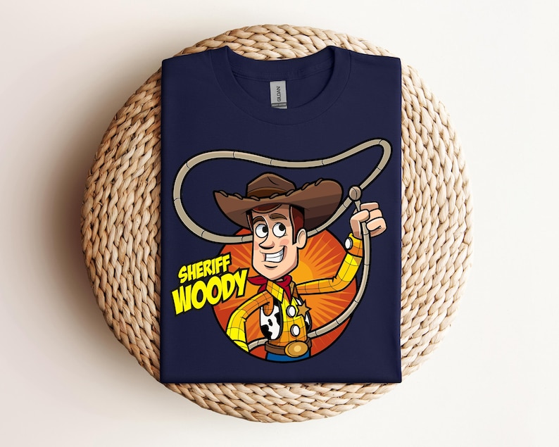 Sheriff Woody T-Shirt, Toy Story Shirt, Disney Woody Shirt, Woody And Bullseye Shirt, Cute Woody Shirt image 1