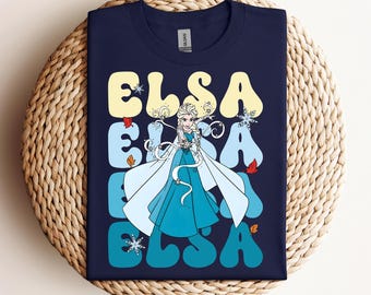 Camiseta de la Princesa Elsa de Disney, camiseta de Elsa de Frozen, top de Frozen, camiseta de la Princesa Elsa de Disney, camiseta del Reino Mágico de Frozen, camiseta de viaje a Disney