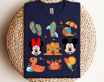 Disney Summer Shirt, Mickey Minnie Mouse Beach Shirt, Summer Magic Mouse Shirt, Family Under the Sea Shirt, Family Summer Vibes Shirt