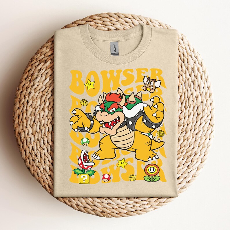 Super Mario Bowser-tröja, Bowser Boss-tröja, Mario och Bowser-tröja, Bowser Bros, Super Mario-tröja, Super Mario-present, barnfödelsedag bild 7