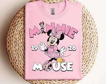 Maglietta vintage Minnie Mouse, Minnie est 1928, Maglietta Disney, Maglietta Disneyland, Maglietta vintage Disney, Maglietta Disney World, Maglietta Comfort Color