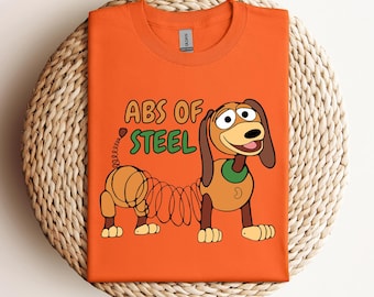 ABS Of Steel Slinky Dog Shirt, Toy Story Funny Shirt, Świetne pomysły na prezenty Disneya dla mężczyzn i kobiet, Toy Story Slinky Dog Shirt