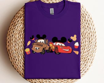 McQueen and Mater Shirt, Disney Cars Sweatshirt, Cars Friend Tee, Cars Snacks Tee, Disney Snacks T-Shirt, Family Trip Gift, Disney Cars Gift