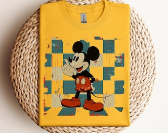 Mickey-retro-T-shirt | Disneyland-shirt | Mickey-verjaardagst-shirt | Overhemdsweatshirt met capuchon | Mickey-verjaardagsfeestje