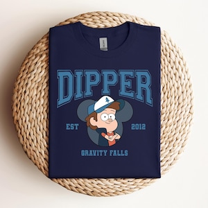 Camiseta Disney Gravity Falls Dipper Comfort Colors, camiseta combinando com a família WDW Disneyland, camiseta combinando com o grupo de personagens