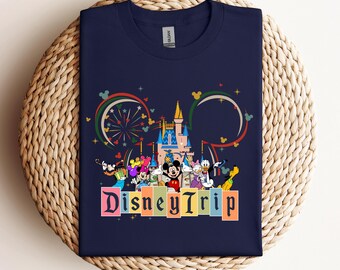 Chemises de voyage Disney, chemises Disneyland, T-shirt Disney, chemise assortie pour la famille Disney, chemise château magique, Disneyworld