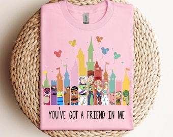 Camiseta Tienes un amigo en mí, camiseta de Toy Story de Disney, camiseta de viaje de Disney, camiseta de amigos de Disney, camiseta de personajes de Toy Story, mejores amigos