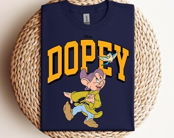Disney Dopey Dwarf Easily Distracted T-Shirt, Snow White and Seven Dwarfs, Matching Disneyland Family Vacation Shirt,Disney Birthday Gifts