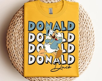 Camiseta del Pato Donald de Disney, camiseta de Donald de Disneyland, camiseta de Mickey y sus amigos de Disney, camiseta del Pato Donald, camiseta de Donald de Disney