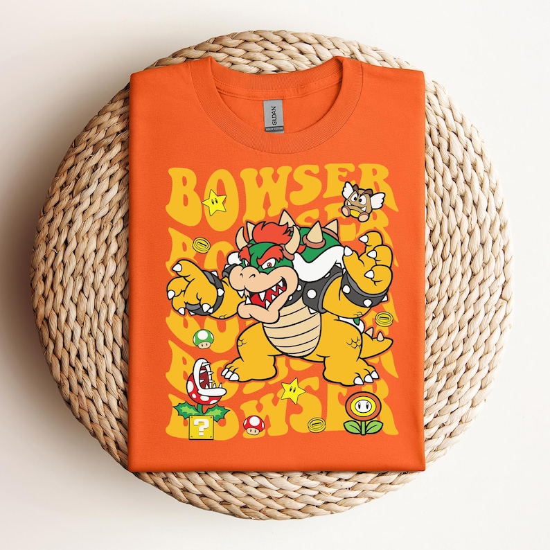 Super Mario Bowser-tröja, Bowser Boss-tröja, Mario och Bowser-tröja, Bowser Bros, Super Mario-tröja, Super Mario-present, barnfödelsedag bild 4