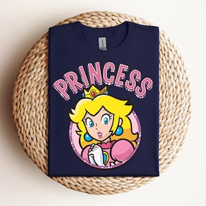 Princess Peach Shirt, Princess Peach Nintento World Shirt, Super Mario Couples Tshirt, Princess Peach Shirt, Princess Peach, Gift For Her