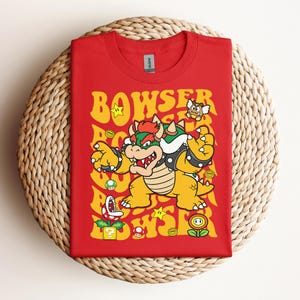 Super Mario Bowser-tröja, Bowser Boss-tröja, Mario och Bowser-tröja, Bowser Bros, Super Mario-tröja, Super Mario-present, barnfödelsedag bild 1