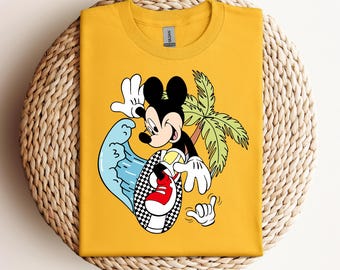 Mickey Surfing Shirt, Disney Summer Vibes Shirt, Summer Trip Tee, Disney Shirt, Mickey Mouse Tee, Mickey Summer Beach Tee,Disney Summer Mode