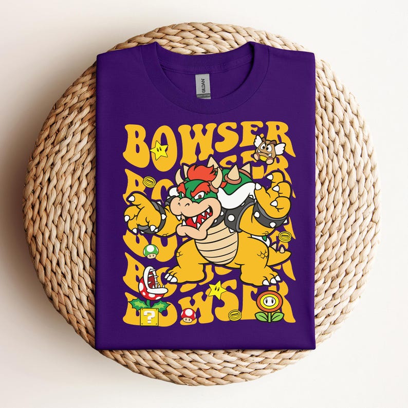Super Mario Bowser-tröja, Bowser Boss-tröja, Mario och Bowser-tröja, Bowser Bros, Super Mario-tröja, Super Mario-present, barnfödelsedag bild 3