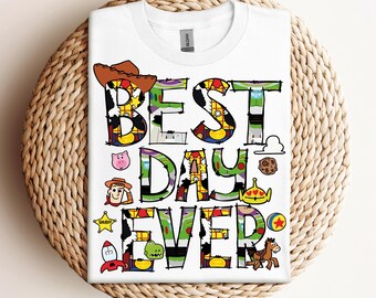 Camiseta del mejor día de Disney, camiseta de Toy Story, camiseta a juego de Disneyland, camiseta del sheriff Woody y Jessie de Disney, camiseta de vacaciones familiares de Disney