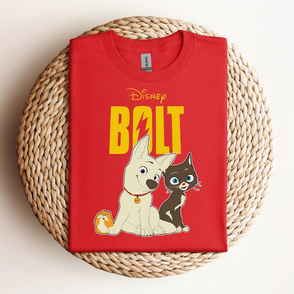 Disney Bolt Mittens and Rhino Shirt, Best Friends Mittens and Rhino T-shirt, Comfort Colors Tee, Funny Magic Kingdom, Disney Family Trip