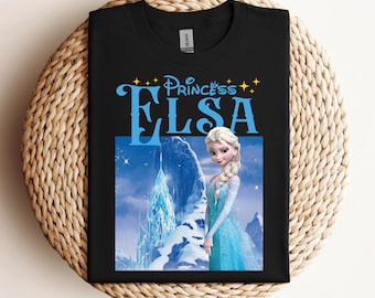 Camiseta de la Princesa Elsa de Disney, camiseta de Elsa de Frozen, top de Frozen, camiseta de la Princesa Elsa de Disney, camiseta del Reino Mágico de Frozen, camiseta de viaje a Disney