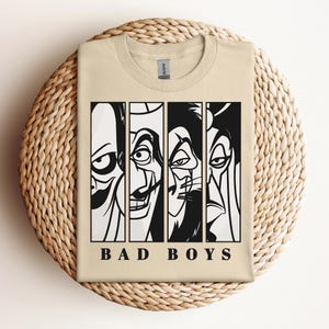 DISNEY VILLANS Bad Boys Tシャツ Vintage Disney Villains Bad Boys T-Shirt Large/XL Ultra Rare