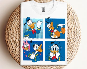 Moods of Donald Sweatshirt, Donald Duck T-Shirt, Disney Donald Tee, Donald's Moods Hoodie, Funny Donald Duck T-Shirt, Mickey and Friends Tee