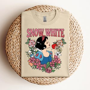 Disney Princess Floral Snow White Shirt, Snow White And The Seven Dwarfs Shirt, Princess Sweater, Disney Girls Trip Tee, Disney Vacation Tee