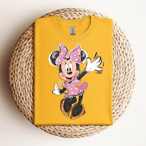 Camiseta retro de Minnie Mouse, camiseta de viaje de Minnie, camiseta de Minnie, camiseta de viaje de niña de Disney, camiseta de vacaciones de Disney