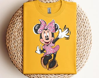 Retro Minnie Maus Shirt, Minnie Trip Shirt, Minnie Shirt, Disney Mädchen Trip Shirt, Disney Urlaub Shirt