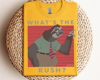 Funny Disney Zootopia Flash What's The Rush T-shirt, Disneyland Vacation Trip Unisex T-shirt Family Birthday Gift Adult Kid Toddler Tee