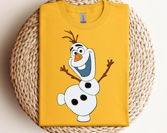 Camiseta de Olaf, camiseta divertida de Frozen, camiseta de Disney, camiseta de Disneyland, camisetas de Disneyworld