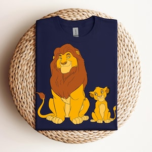 Disney The Lion King Young Simba and Mufasa T-Shirt, The Lion King Shirt, Disneyland Family Vacation Trip Shirt, WDW Matching Shirt
